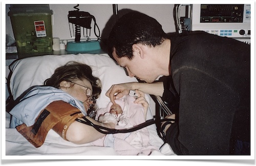 John, Nicole and Skye Manley, St. Joseph Hospital, London, Ontario