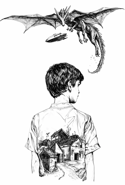 Illustration from Storm Dragon by Dave Freere